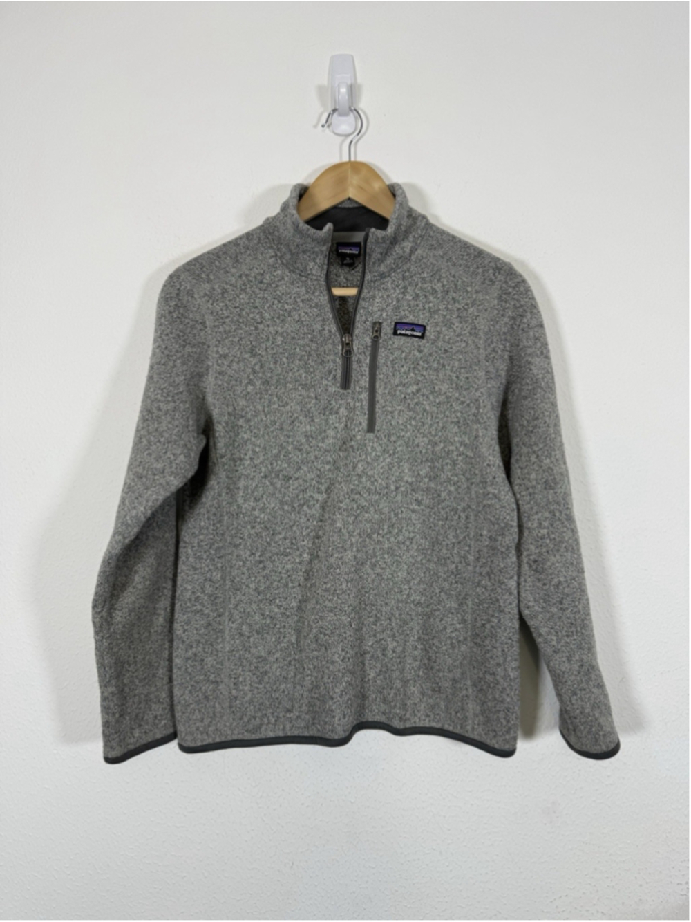 PATAGONIA Kids Better Sweater 1/4 Zip Fleece XL/14 Outdoor Hiking Nature Logo